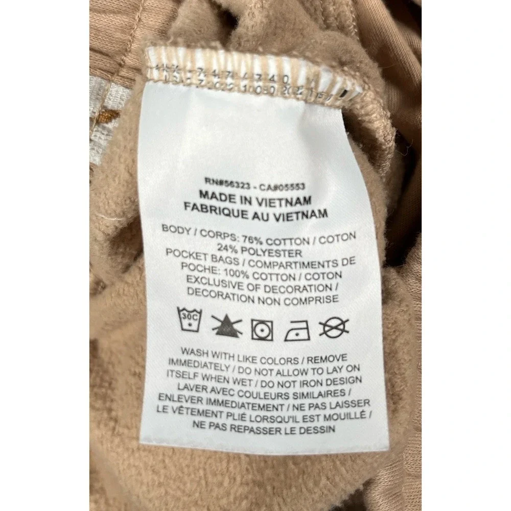 Jordan Flight MVP Fleece Pants Men's M Brown White Stripe Joggers FN6356-244